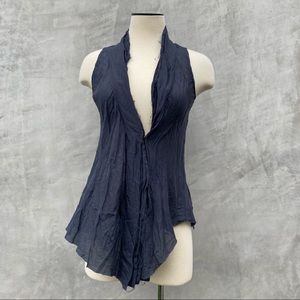 Hazel Brown Collection Silk Vest Top Size Sm